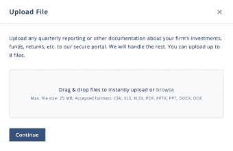 upload file modal