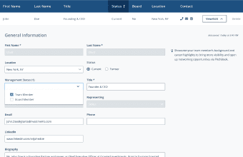 general information page